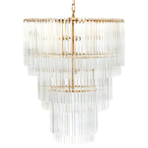 Zara Pendant - 3 Tier Brass