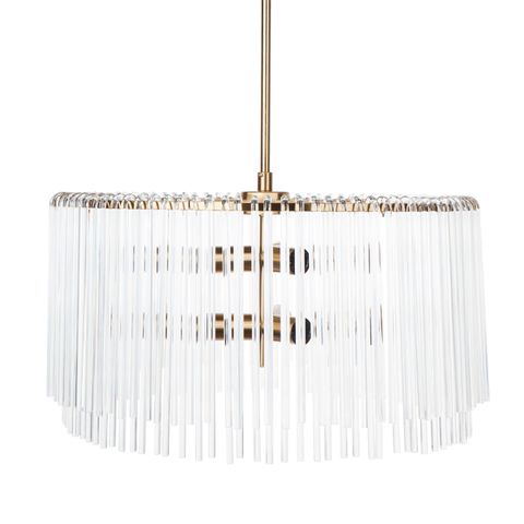 Zara Pendant - Round Brass