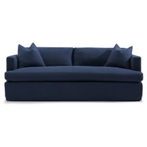 Birkshire 3 Seater Slip Cover Sofa - Navy Linen