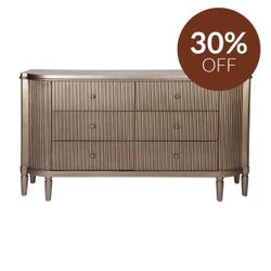 Arielle 6 Drawer Chest - Antique Gold