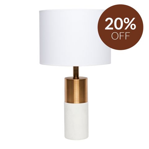 Lane Table Lamp - White