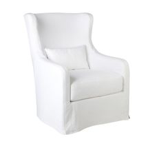 Riviera Slip Cover Arm Chair - White