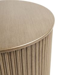 Nomad Round Side Table - Antique Gold