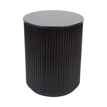 Nomad Round Side Table - Black