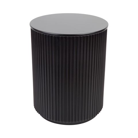 Nomad Round Side Table - Black