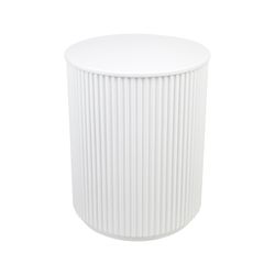 Nomad Round Side Table - White