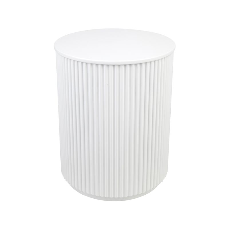 Nomad Round Side Table - White