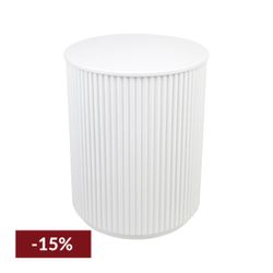 Nomad Round Side Table - White