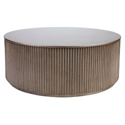 Nomad Round Coffee Table - Antique Gold