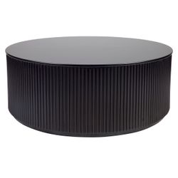 Nomad Round Coffee Table - Black