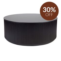 Nomad Round Coffee Table - Black