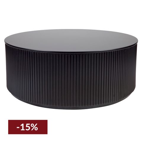 Nomad Round Coffee Table - Black