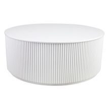 Nomad Round Coffee Table - White