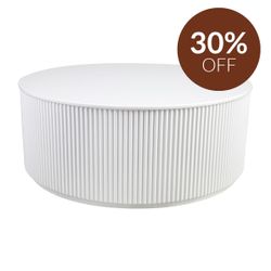 Nomad Round Coffee Table - White