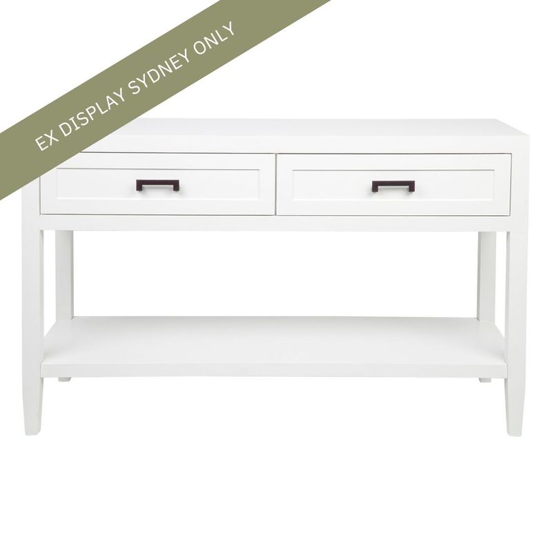 Small white deals entryway table