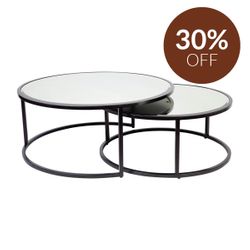 Serene Nesting Coffee Tables - Black