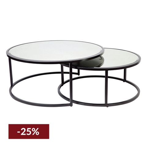 Serene Nesting Coffee Tables - Black