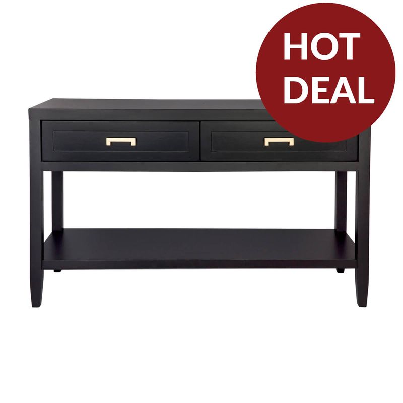 Soloman Console Table - Small Black