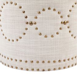 Bradshaw Round Storage Stool - Natural Linen