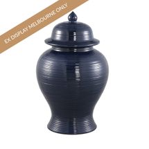 Salvador Temple Jar - Small Navy