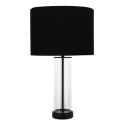 East Side Table Lamp - Black with Black Shade