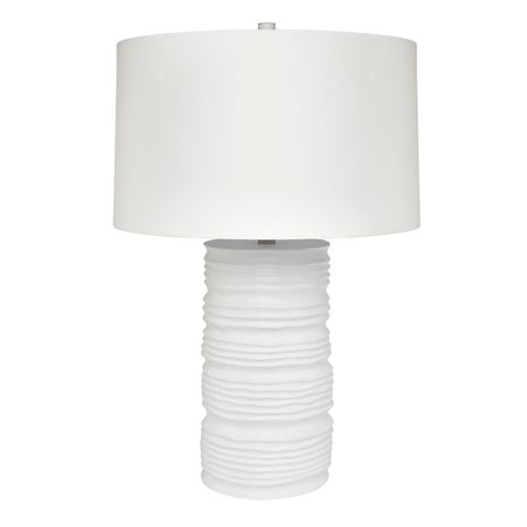 Matisse Table Lamp - White w White Shade