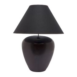 Picasso Table Lamp - Black w Black Shade