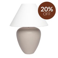 Picasso Table Lamp - Natural w White Shade