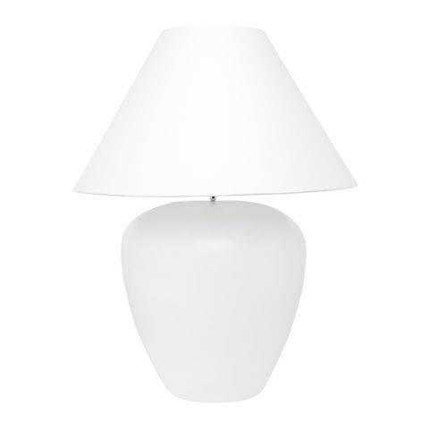 Picasso Table Lamp - White w White Shade