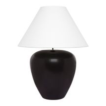 Picasso Table Lamp - Black w White Shade