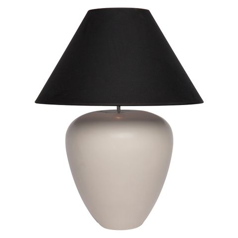 Picasso Table Lamp - Natural w Black Shade