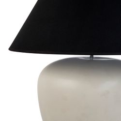 Picasso Table Lamp - Natural w Black Shade