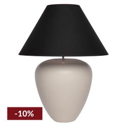 Picasso Table Lamp - Natural w Black Shade