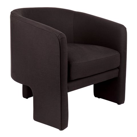 Kylie Arm Chair - Black Linen