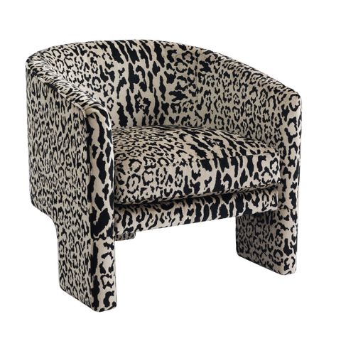 Kylie Arm Chair - Leopard Chenille *LIMITED EDITION*