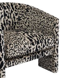 Kylie Arm Chair - Leopard Chenille *LIMITED EDITION*