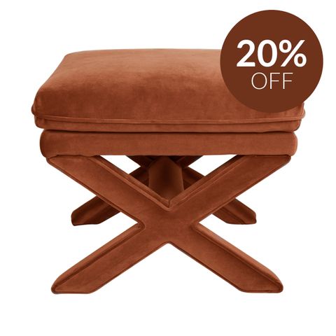 Candace Stool - Caramel Velvet