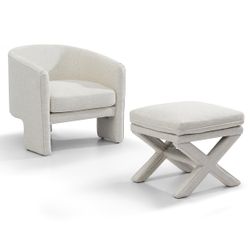 Candace Stool - Natural Linen