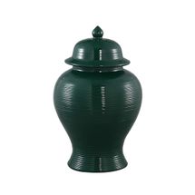 Salvador Temple Jar - Small Forest Green