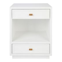 Logan Bedside Table - White