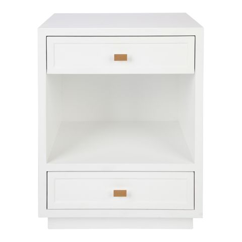 Logan Bedside Table - White