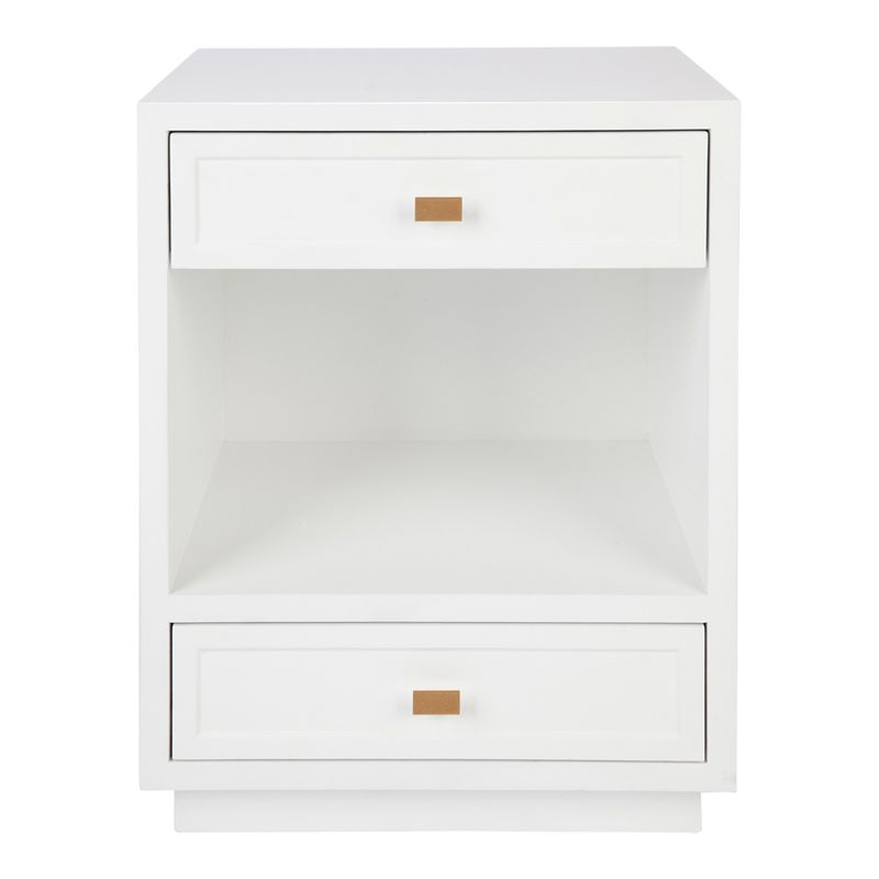 Logan Bedside Table - White