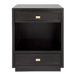 Logan Bedside Table - Black