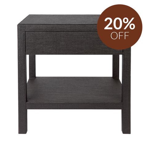 Chiswick Bedside Table - Black