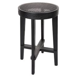 Cape Byron Rattan Kitchen Stool - Black