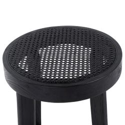 Cape Byron Rattan Kitchen Stool - Black