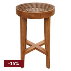 Cape Byron Rattan Kitchen Stool - Natural