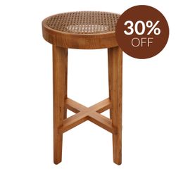 Cape Byron Rattan Kitchen Stool - Natural