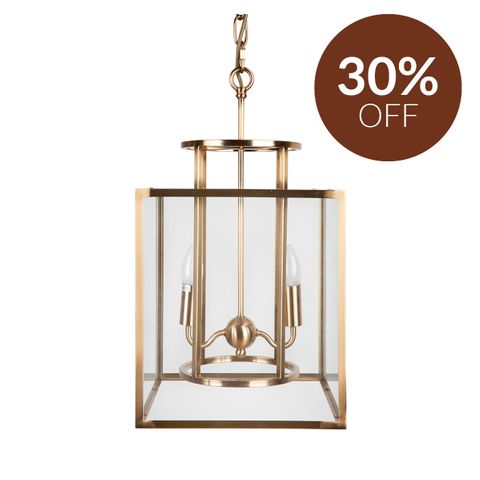 Concord Pendant - Small Brass