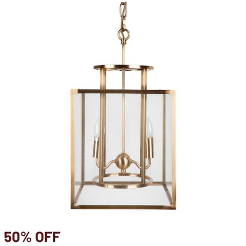 Concord Pendant - Small Brass